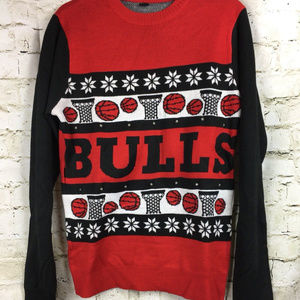 NBA Ugly Holiday Sweater Chicago BULLS LED